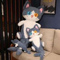 Muñeco De Peluche De Gato Con Ojos Grandes Y Diseño De Ballena Creativa Suave Y Cartoon Juguete Para Niños Regalo De Navidad - details 5