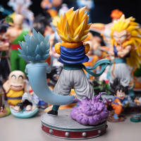 Figura De Acción Dragon Ball Z Gotenks 25cm/9.8in Luz Nocturna De Fantasma PVC Colección De Juguetes Para Regalos Para Adultos Y Adolescentes - details 4