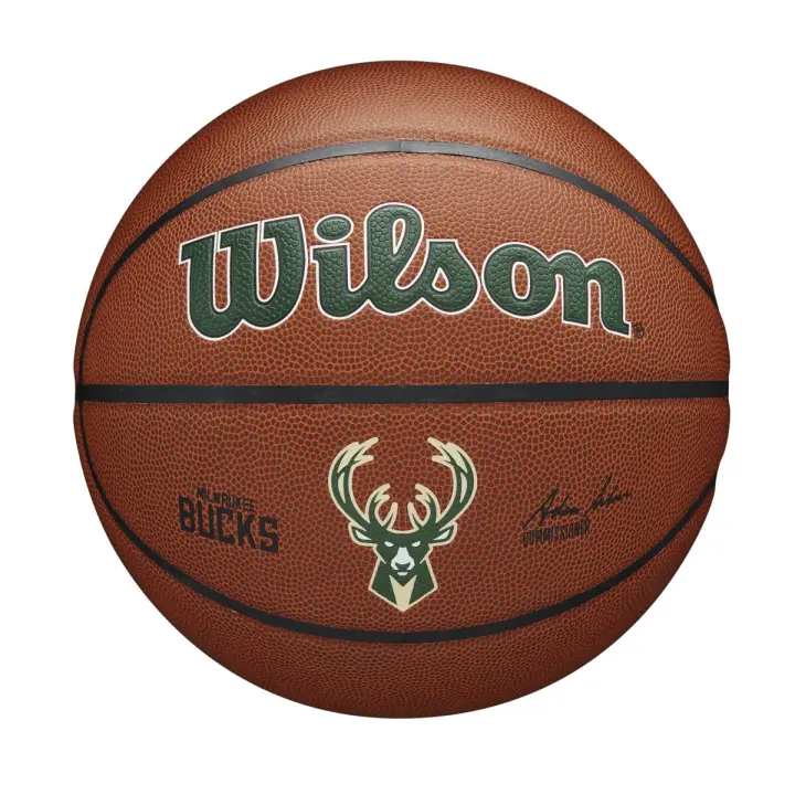 Balón Baloncesto Wilson NBA Team Alliance Milwaukee Bucks Talla 7 - 1