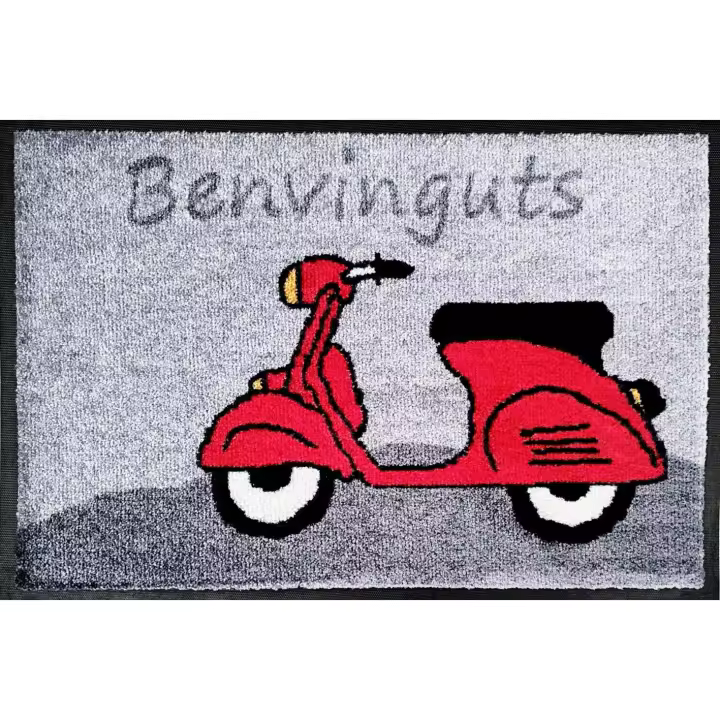 Felpudo PASO BENVINGUTS (Vespa) 40X60 - Gris - 1