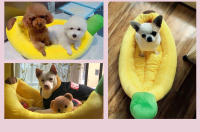 Nido De Perro Y Gato Suave Y Cálido En Forma De Plátano Para Temporada Universal Almohadilla Fría Para Mascotas Suministros De Casa Para Animales De Compañía - details 11