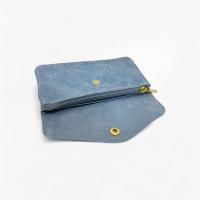 cartera larga de cuero para mujer, billetera de cuero para mujer,con multitud de espacios para tarjetas, billetes y monedas,Piel auténtica,regalo mujer,gran capacidad , Ligera y Práctica, Hecho en Italia,Varios Colores - details 4