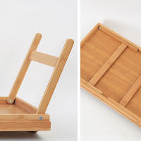 Mesa De Computadora Plegable Con Ventana Tatami Mesa De Desayuno Para Laptop Mesa De Dormitorio Con Almacenamiento Material De Bambú Tamaño 50x24cm - details 11