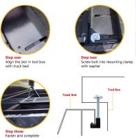 Set De Herramientas Para Coche Juego De Abrazaderas Con J Hook Caja De Herramientas Fija Para Camión Adecuado Para Camiones Con Paquete De Un-Pair Con Tornillos Y Aros - details 2