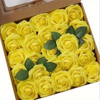 27pcs Flores Artificiales Rosas Con Tallo Para Fiestas DIY Bodas Centros De Mesa Arreglos OPP Bag Empaquetado Flores De Plástico Para Decoración Del Hogar - details 14