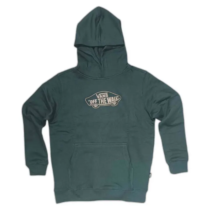 Sudadera con Capucha Vans Off The Wall Board para niños unisex en color verde - 1