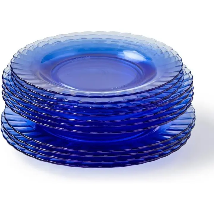 Amymark - Set de Vajilla Duralex® Le Picardie Azul (18 Piezas) - 1