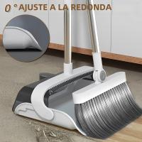Juego De Limpieza Broom Foldabl Y Escoba Con Púa Doble Cara Y Dientes De Peine Rotación De 180° Uso Portátil Para Cocina Y Piso Eliminación De Pelo De Mascotas - details 4