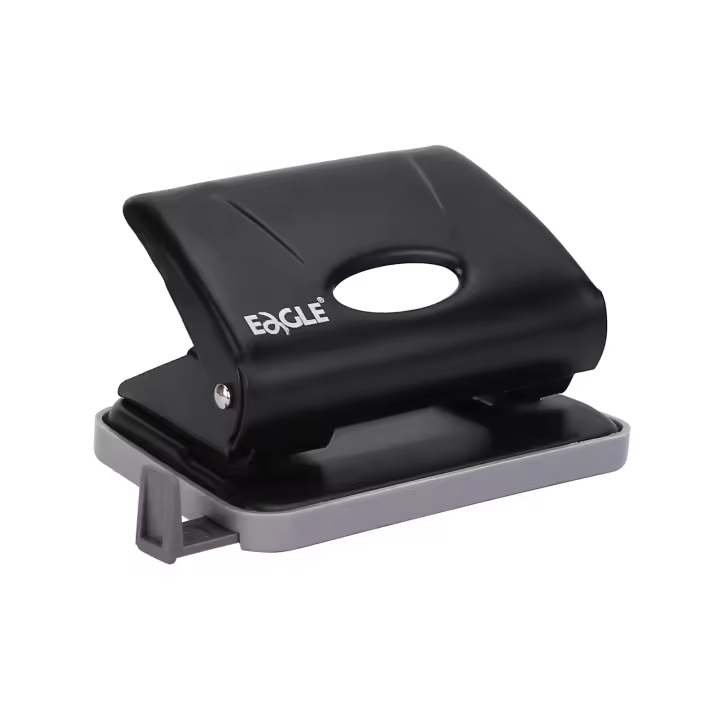 Pulverizador De Papel EAGLE Con 2 Agujeros Capacidad De 15 Hojas Tapa Integrada Regla De Plástico Con Escala Suministros De Atado Para Escuela Y Oficina - 1