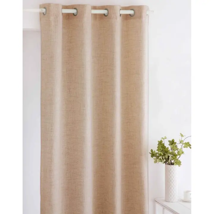 Cortina IM Alaia Color Marron, 140x270 cm, 100% poliéster, Fun&Deco - 1