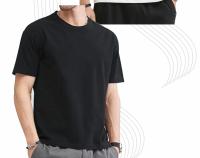Camiseta De Algodón 100% Para Hombre Y Mujer Con Cuello Redondo Y Mangas Cortas Color Sólido Versátil Para Todo El Año - details 3