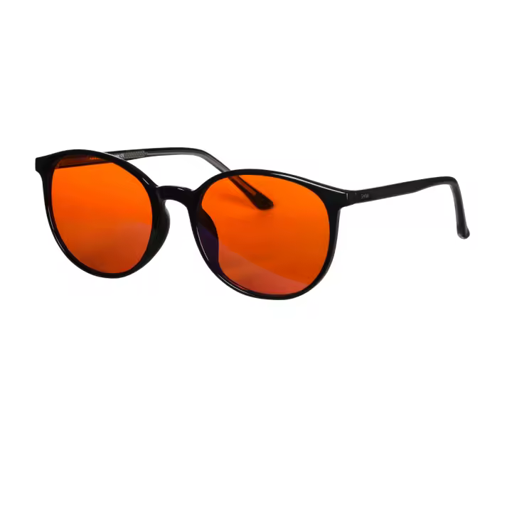 Gafas Rojas Para Mejorar El Sueño Gafas Bloqueadoras De Luz Azul Para Mujer Lentes Naranja Material Polímero Acero Inoxidable - 1