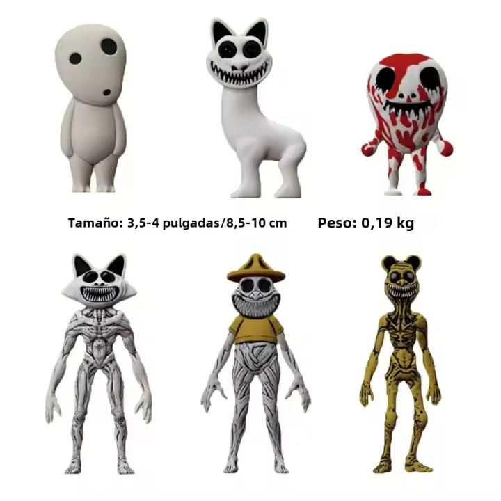 Figuras De Acción Zoonomaly 6/8pcs Juguete Decorativo Modelo De Horror Juego Guardia Gato Koala Monstruo Para Coleccionistas Unisex - 1