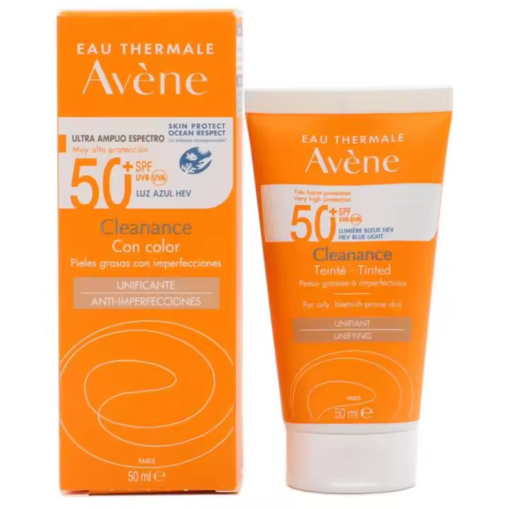 Avène Cleanance Protector Solar con Color SPF 50 50 ml - 1