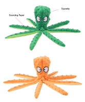 Juguete De Peluche Para Perros Octopus Con Voz Y Carcasa Juguete De Masticar Interactivo Para Limpieza De Dientes Resistente Al Masticar Para Mascotas - details 1