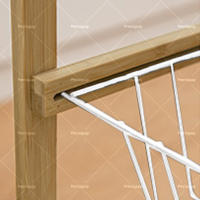 Cesta de almacenamiento con carrito para el hogar, estantería de almacenamiento móvil para el suelo. - details 3