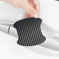 4Pcs Pegatinas De Protección Para Manijas De Puertas De Coche Película De Fibra De Carbono 3D Cubre Rasguños Protector Universal Accesorios Automotrices - details 4
