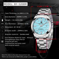 Reloj Mecánico BENYAR 2024 5Bar Impermeable Acero Inoxidable 316L Simple Para Hombres Diameter De La Correa 22mm Movimiento Automático Y Manual - details 1