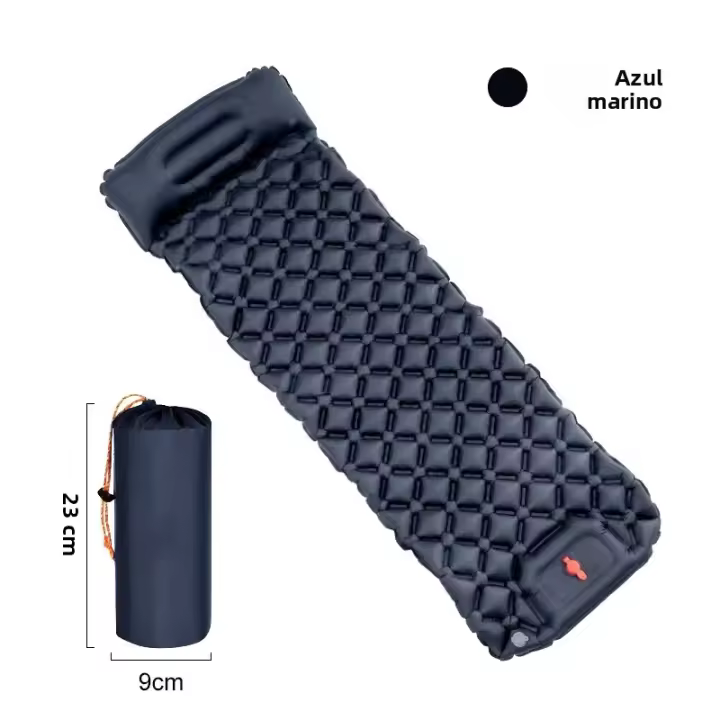 Colchón De Acampar Autoinflable Con Almohadas Matrícula Aérea Ultraligera Con Bomba De Inflado Integrada Manta De Descanso Para Exteriores - 1