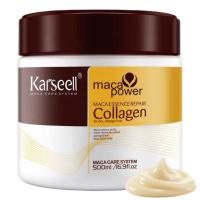 KARSEELL Mascarilla Pelo Máscara Capilar Reparación Profunda Cabello Seco y Dañado Colágeno Aceite de Argán Antifrizz Acondicionador Maca y Ácido Hialurónico Alisado Hidratación Intensa Todo Tipo de Cabello 500 ml. - details 0
