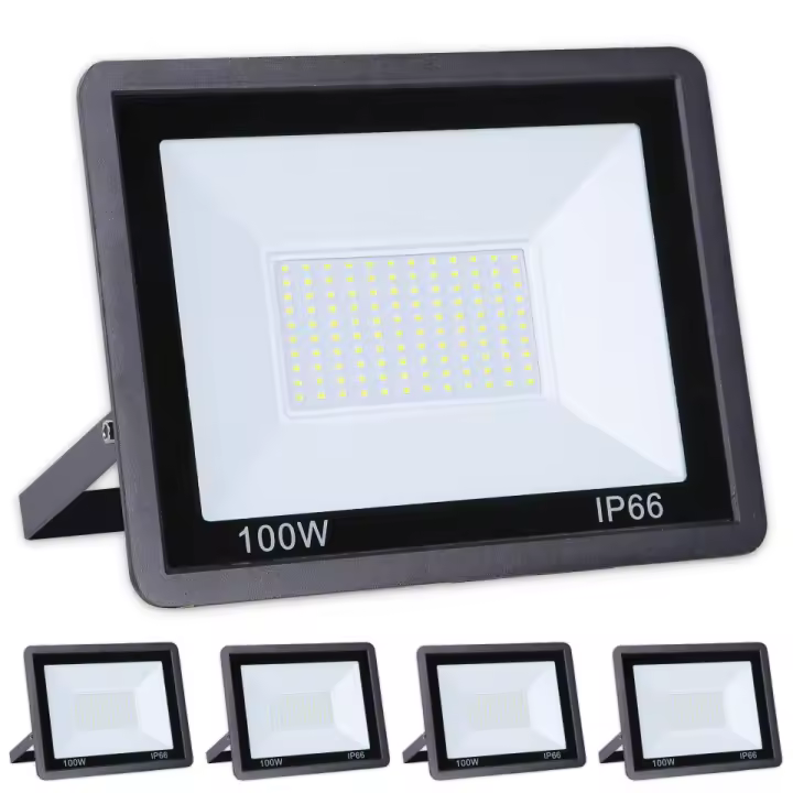 CLAR - Foco LED Exterior 100W, Blanco Frío 6500ºK (Pack 5) - 1