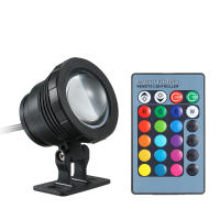 Lámpara Submersible LED RGB 10W Con Control Remoto IP65 Impermeable Para Piscina Acuario Estanque Fuente De Escorrentía Festivales - details 10