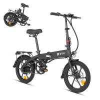 DYU A1F Pro Bicicleta Eléctrica Plegable, Motor de 250W, Batería de 36V 7.5Ah, Neumáticos de 16*1.75 pulgadas, Velocidad Máxima de 25km/h, Rango Máximo de 40km, Frenos de Disco Delanteros y Traseros, Pendiente Máxima de 15, Resistente al Agua IP54 - details 3