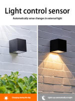 Lámpara De Pared Solar LED Exterior IP65 Impermeable Con Sensor De Luz Para Jardín Patio Balcón Decoración De Valla Moderno - details 5