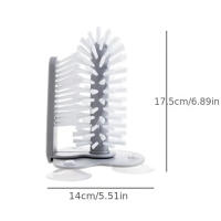 Cepillo De Tulipán Para Vajilla Limpieza De Vaso De Agua Y Té Cepillo De Cocina Ideal Para Limpieza De Oquedades Y Lavabo Herramienta De Limpieza Plástica Resistente - details 3