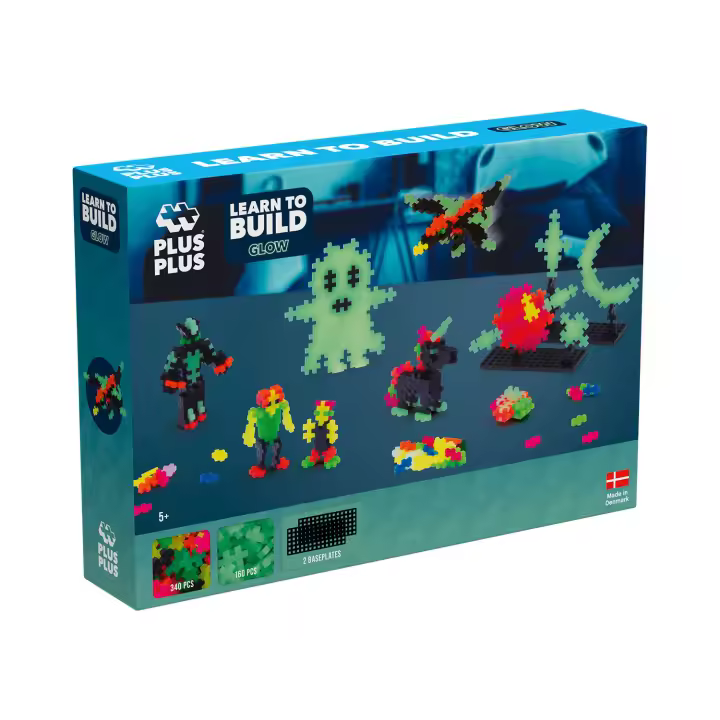 Plus Plus - Brilla En La Oscuridad  Puzzle 3d  Rompecabezas Niños  Juegos Educativos Niños 5 Años  Puzzle 5 Años  Juegos para Niños 600 Pcs - 1