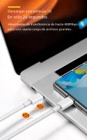 Cable Type-C a C 60W USB PD Cargador Rápido Para Macbook iPad Samsung Xiaomi Huawei Honor Cable De Carga Tipo C Material De Silicona Resistente - details 9