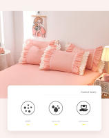 Funda De Almohada Princesa Con Volantes Múltiples Colores Cómoda Para Adultos Y Niños Tamaño 48x74cm Material Poliéster/Celulosa - details 3