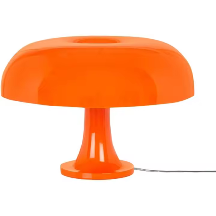 SOMY Lámpara de mesa con forma de seta Lámpara de mesa LED Lámpara simple para decoración de dormitorio (color: naranja, tamaño: EU22cmx33cm) Lámpara de noche - 1