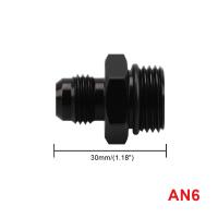 Adaptador Macho AN6 6AN Negro ORB-6 /-10 /-10 Juego De Frenado a AN8 8AN AN1010/ 6061-T6 Aluminio Accesorios De Coche - details 6