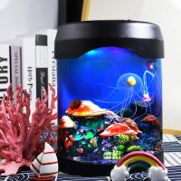 Lámparas de medusas USB, luces nocturnas eléctricas para acuario, lámpara LED de medusas con cambio de color para sala de estar - details 1