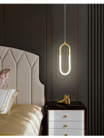 Lámpara Colgante De LED Brillante Para Dormitorio Y Sala De Estar Decoración De Techo Estilo Nórdico Lámpara Pendente De Metal Para Cocina Y Habitación - details 2