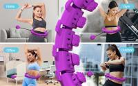 Smart Hoop De Fitness Mejorado Con Ejercicios De Gimnasio a Nivel Profesional Peso Ajustable Fácilmente Secciones Desmontables Para Almacenamiento Conveniente - details 2