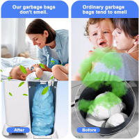 Bolsas De Refill Para Cesta De Pañales Angelcare Tommee Tippee Twist&Click Genie Y Munchkin - Tipo De Cima Plana - Color Azul - details 3
