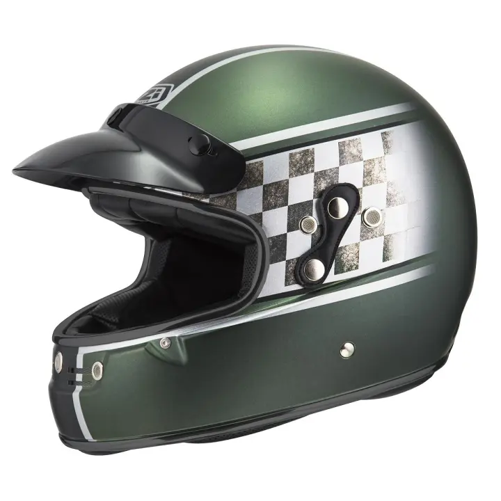 Casco de Moto Integral Flat Track 2 NZI - Diversión Fuera de Carretera - Homologado - 1