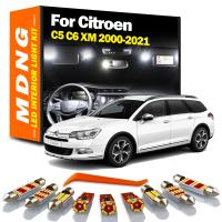 Kit De Luces LED Canbus Para Interior De Coche Maletero Y Lámpara De Lectura MDNG Compatible Con Citroen C5 C6 XM 2000-2021 Luz Blanca Y Azul ICE - details 0