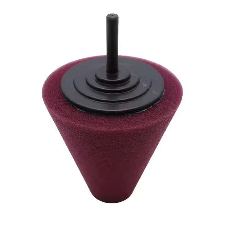 Cono De Pulido De Bola Para Automóvil Esponja De Pulido Y Lijado Para Herramienta De Pulido Y Lijado De Rueda De Coche Utilizado Con Taladro Eléctrico - 1
