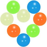 4pcs Bolas De Sensación Squishy Pegajosas Que Brilla En La Oscuridad Para Decoración De Fiestas Divertidas Y Desestresadoras Para Niños Y Adultos - details 5