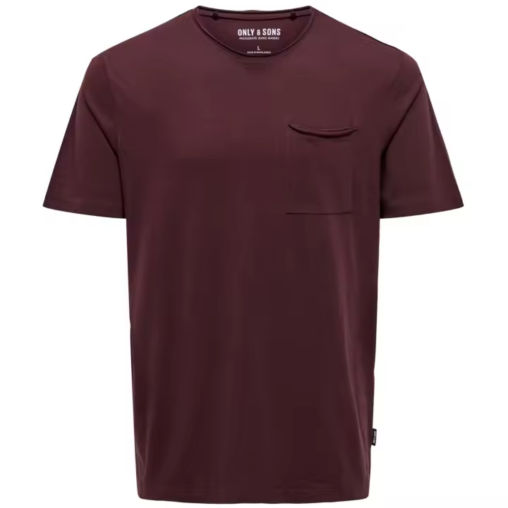 Camiseta Only & Sons Roy Reg Ss Slub Pocket Tee Noos - 1