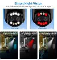 La cámara de seguridad inalámbrica Hiseeu 4K 8MP, con doble lente, zoom 8X, audio bidireccional, visión nocturna a todo color, detección de humanos, seguimiento automático, panorámica de 355° y inclinación de 90°, resistente al agua IP66 - details 12