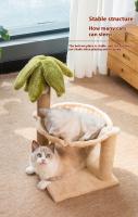 Gimnasio Para Gatos Con Dos Capas Torre De Subida Para Gatos Poste De Rasguño Con Bola Colgante Y Hamaca De Coco Árbol De Gatos Para Interior Madera De Pino Resistente Al Desgaste - details 6