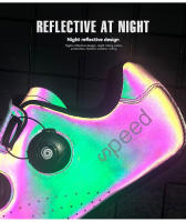 Zapatos De Ciclismo Para Hombre Compatible Con Peloton Reflector Nocturno Para Bicicleta De Carretera Material Superior Sintético Talla Verdadera - details 6