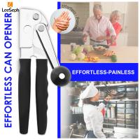 Leeseph Abrepuertas Comercial Manuales Con Mango Largo Y Cómodo Para Botellas De Lata Pesadas Fácil De Usar Para Grandes Latas Negro Y Plateado Para Cocina Restaurante - details 1