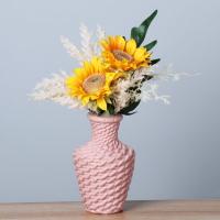 Vaso De Flores Moderno De Plástico Estilo Nórdico Imitación Cerámica Para Decoración Del Hogar Y Sala De Estar - details 4