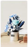 Bloques De Construcción Creativos Con Orquídeas Y Estrellas Azules Juguetes De Artesanía Para Niñas Edad Recomendada 6-12 Años Material ABS Sin Batería Producido En China - details 15