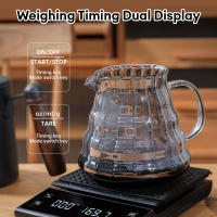 Báscula De Café Precisión Alta 3kg/0.1g Con Pantalla LCD Retroiluminada Y Timer Accesorios De Cocina Digital ABS+Silicona - details 7